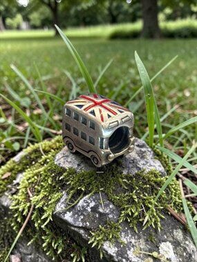 Pandora Sterling Silver Enamel London Bus Union Jack Charm
